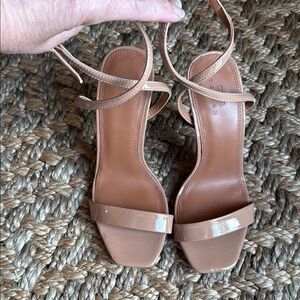 Elegant Nude Strappy Heels NWOT
